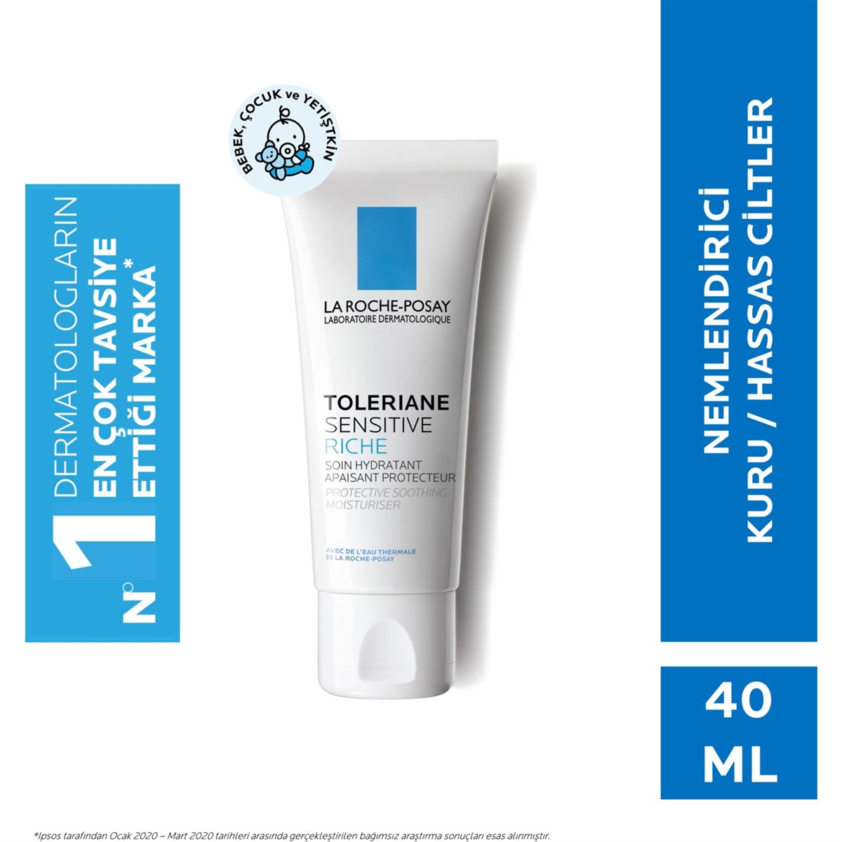 La RocheLa Roche Posay Toleriane Sensitive Rıche 40 Ml Bakım Kremi