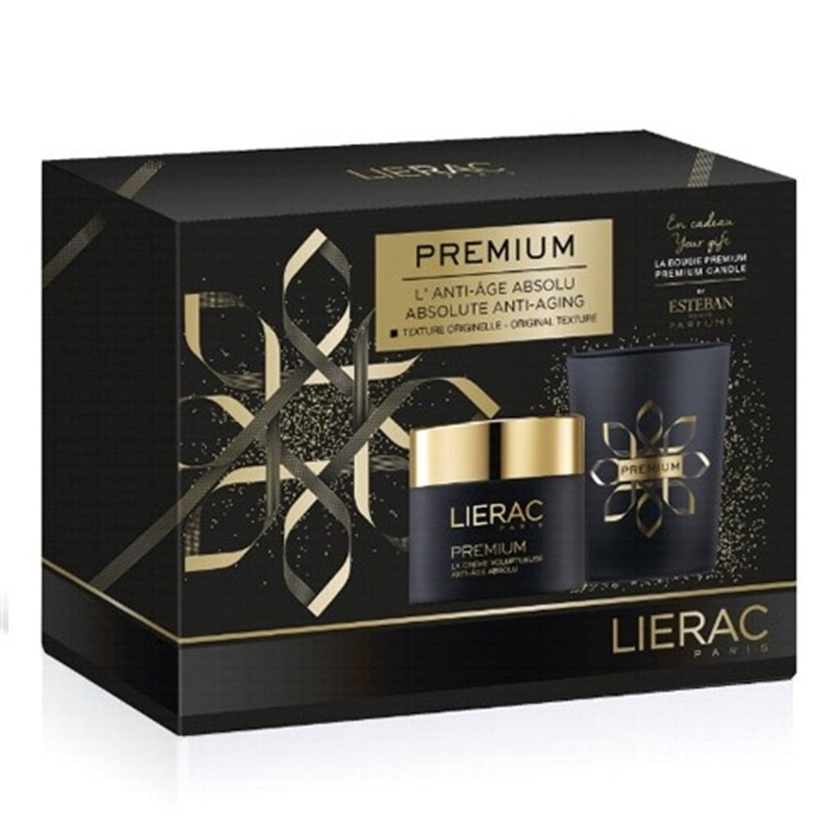 Lierac Lierac Premium La Creme Voluptueuse 50Ml + Premium Kokulu Mum 170Gr Hediye (Gündüz Ve Gece)Kuru Cilt