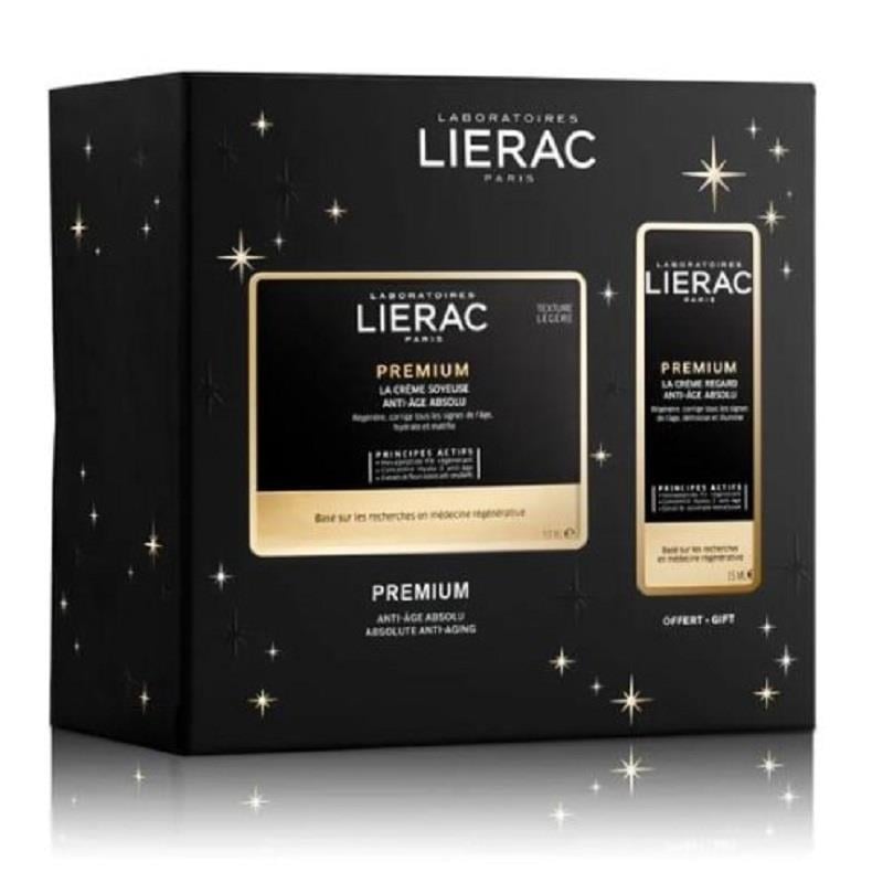 Lierac Paris Lierac Premium Silky Cream Kırışıklık Karşıtı Krem 50 ml + Premium Eye Cream Yaşlanma Karşıtı Göz Kremi 15 ml
