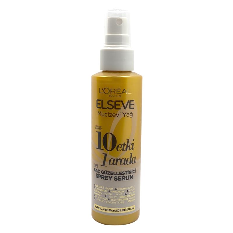 L'Oreal Paris L'oreal Paris Elseve Mucizevi Yağ Saç Güzelleştirici Sprey Serum 150 ml