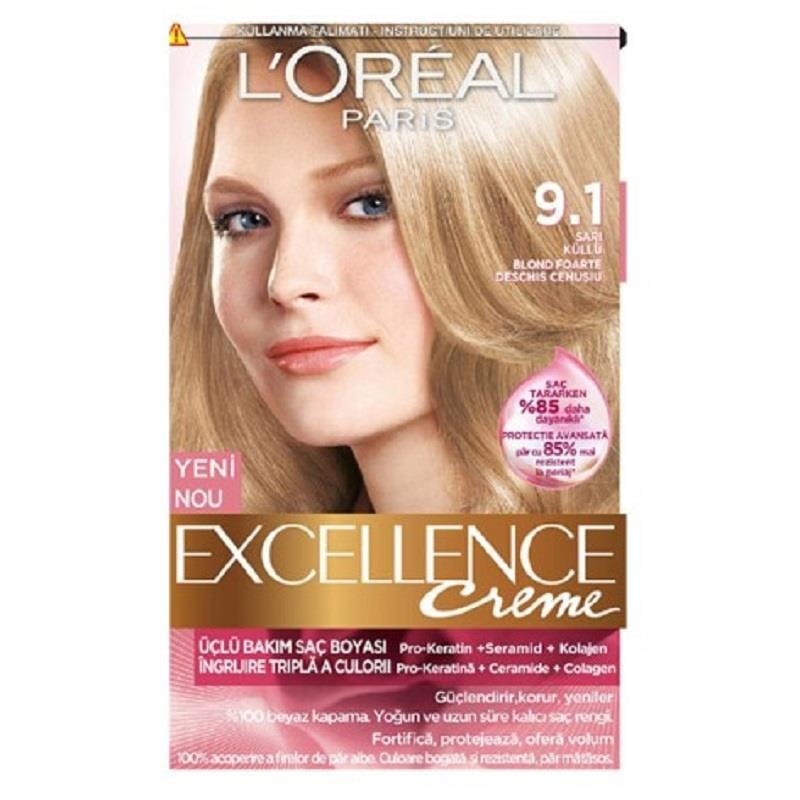 L'Oreal Paris L'Oreal Paris Excellence Creme Saç Boyası 9.1 Sarı Küllü