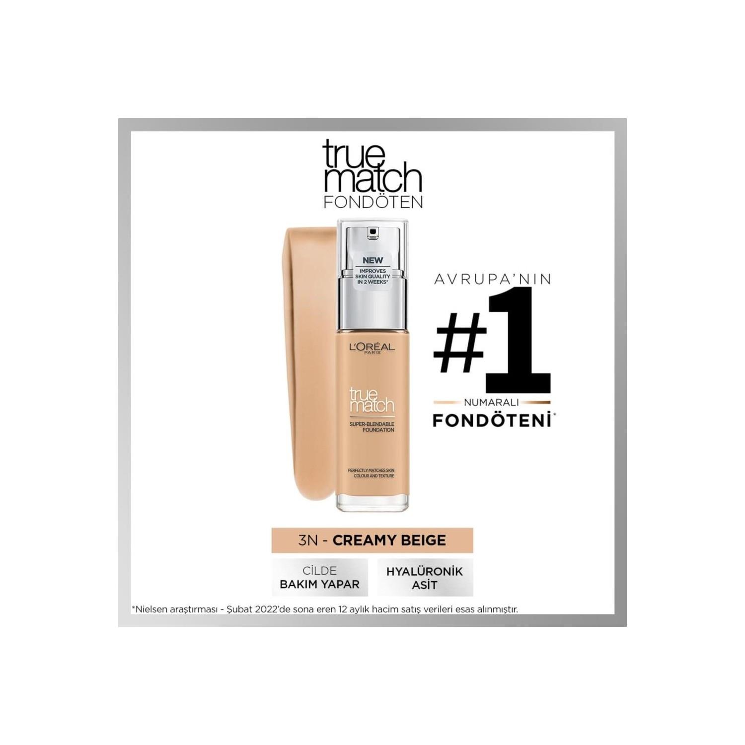 L'Oreal Paris L'Oreal Paris Fondoten True Match 3N