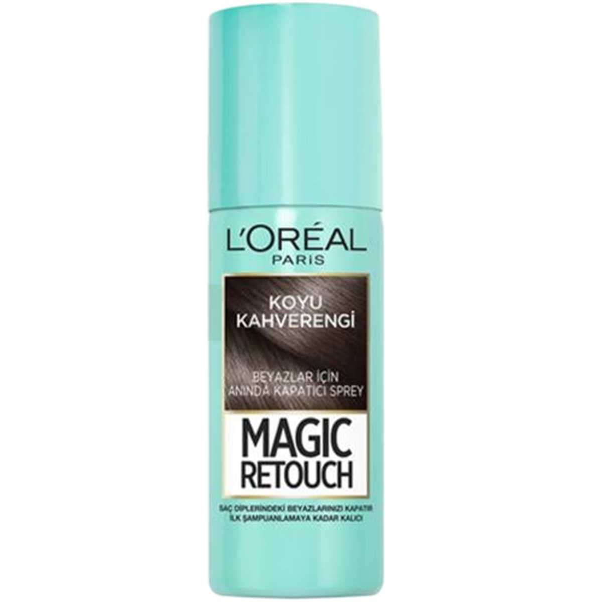 L'Oreal Paris L'Oreal Paris Magic Retouch 2 Beyaz Kapatıcı Saç Spreyi - Koyu Kahverengi