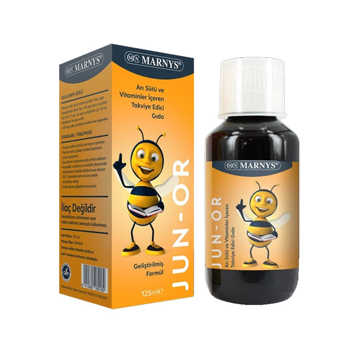 MARNYS Marnys Junor Arı Sütü ve Multivitamin Şurup 125 ml