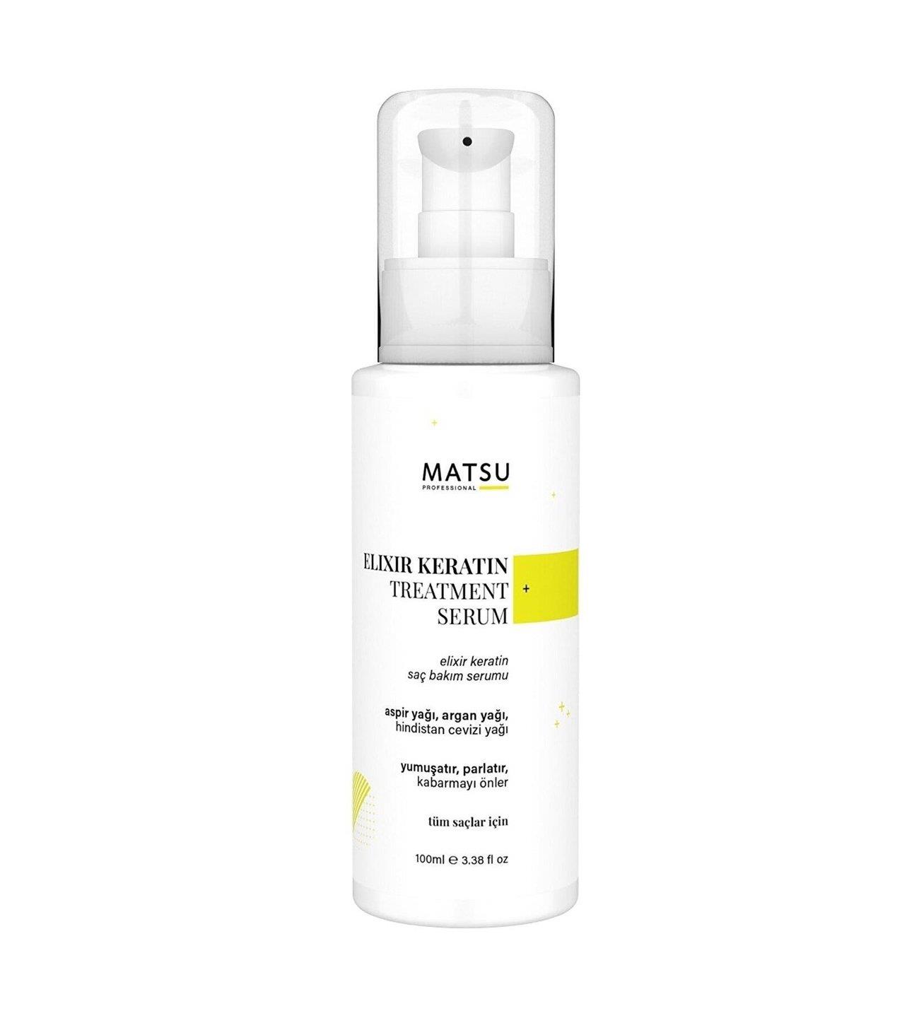 Matsu Matsu Elixir Argan Mucizesi Aşırı Yıpranmış Saçlar İçin Keratin Bakım Yağı 100 ml