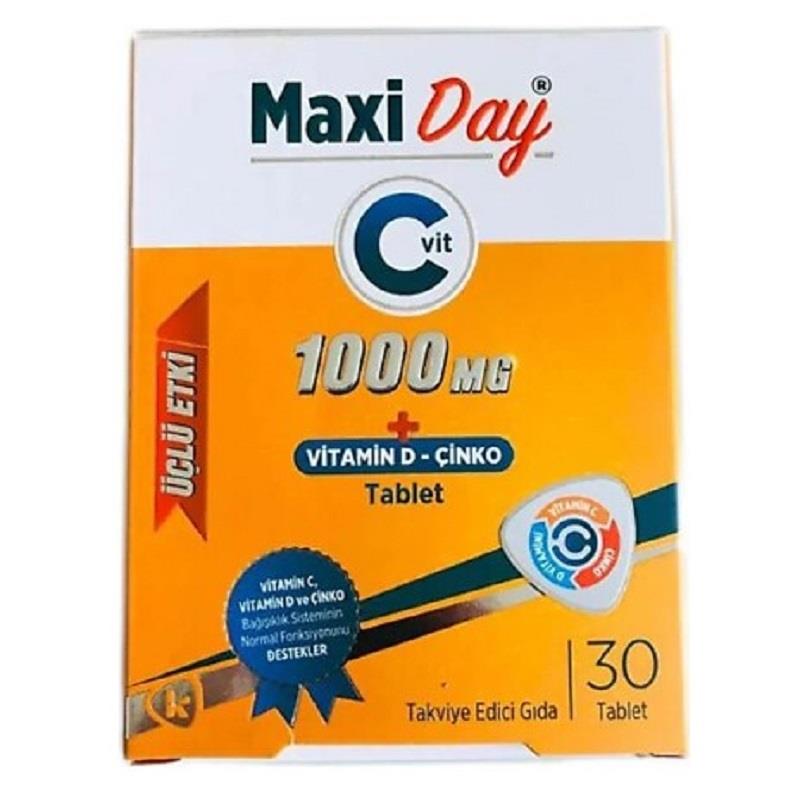Maxi Day Maxi Day C Vitamini 1000 mg 30 Tablet