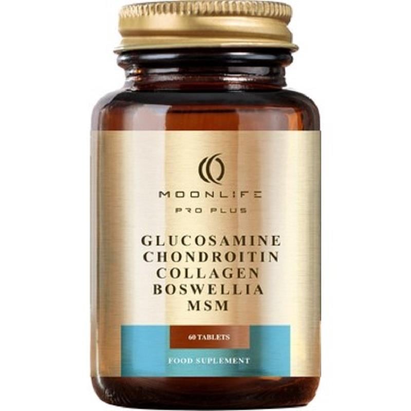 MOONLİFE Moonlife Glucosamine Chondroitin Collagen Boswella MSM 60 Tablet