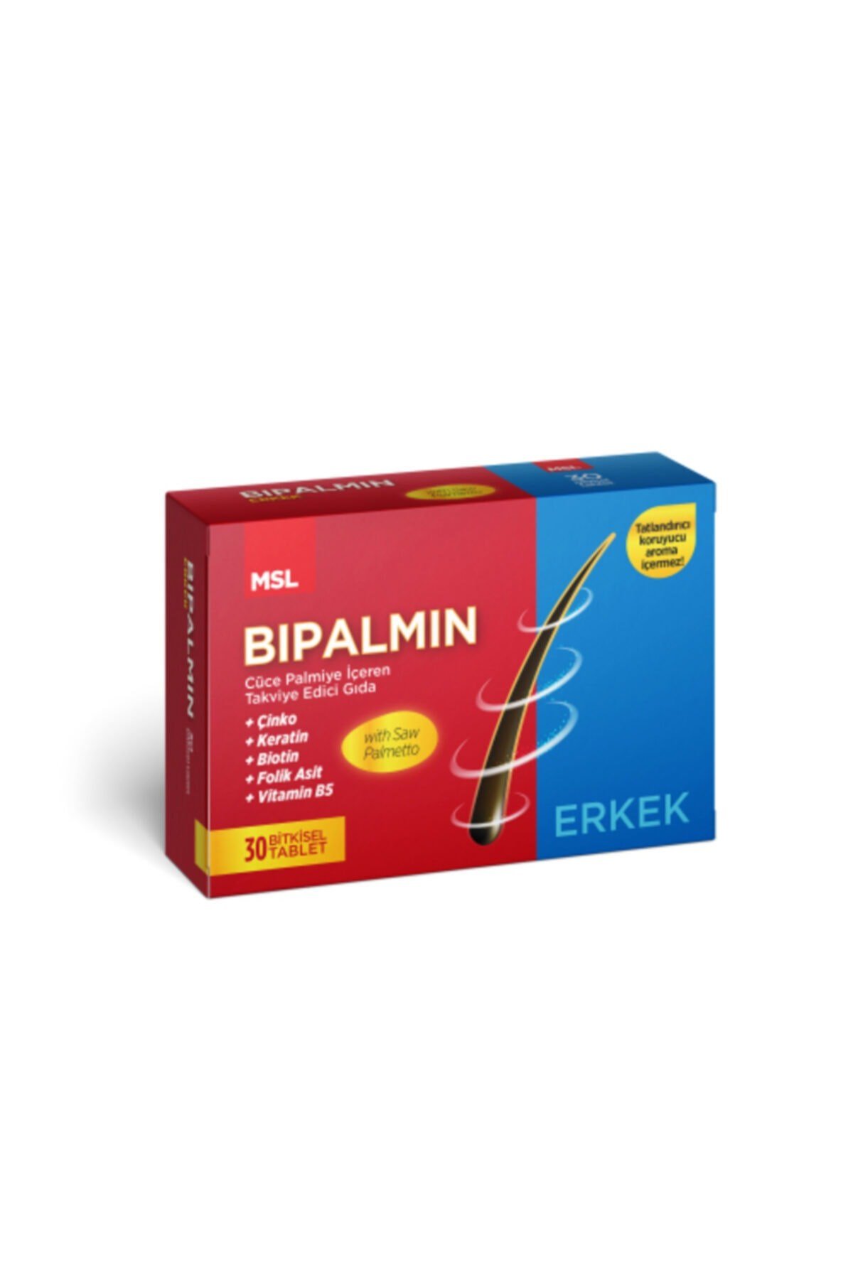 MSL MSL Bipalmin With Saw Palmetto Men Saç Dökülmesi İçin 30 Tablet