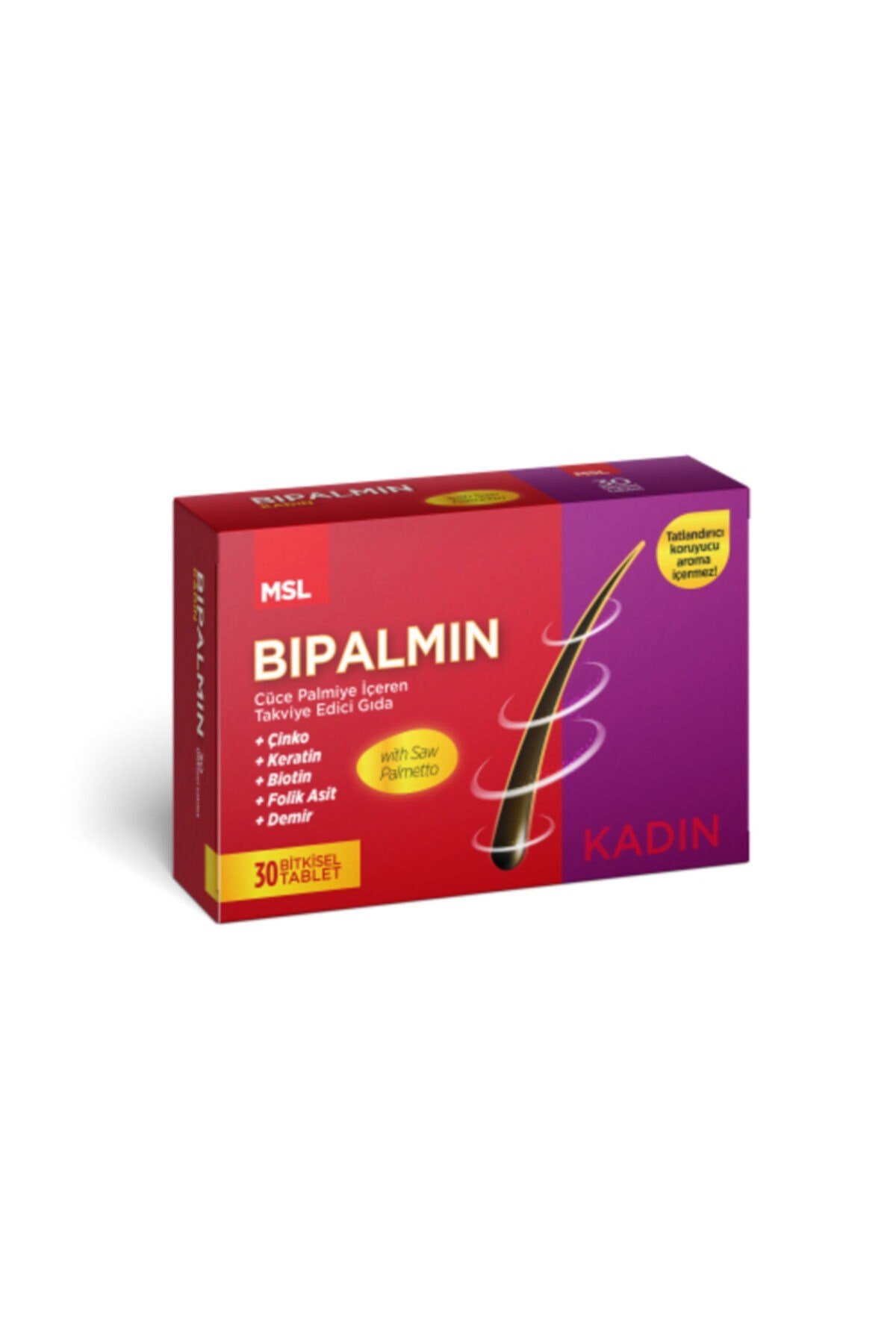 MSL MSL Bipalmin With Saw Palmetto Women Saç Dökülmesi İçin 30 Tablet