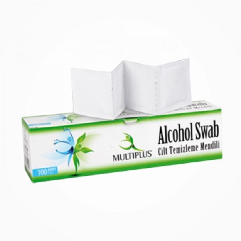 Multiplus Multiplus Alkol Swab Cilt Temizleme Mendili 100'lü