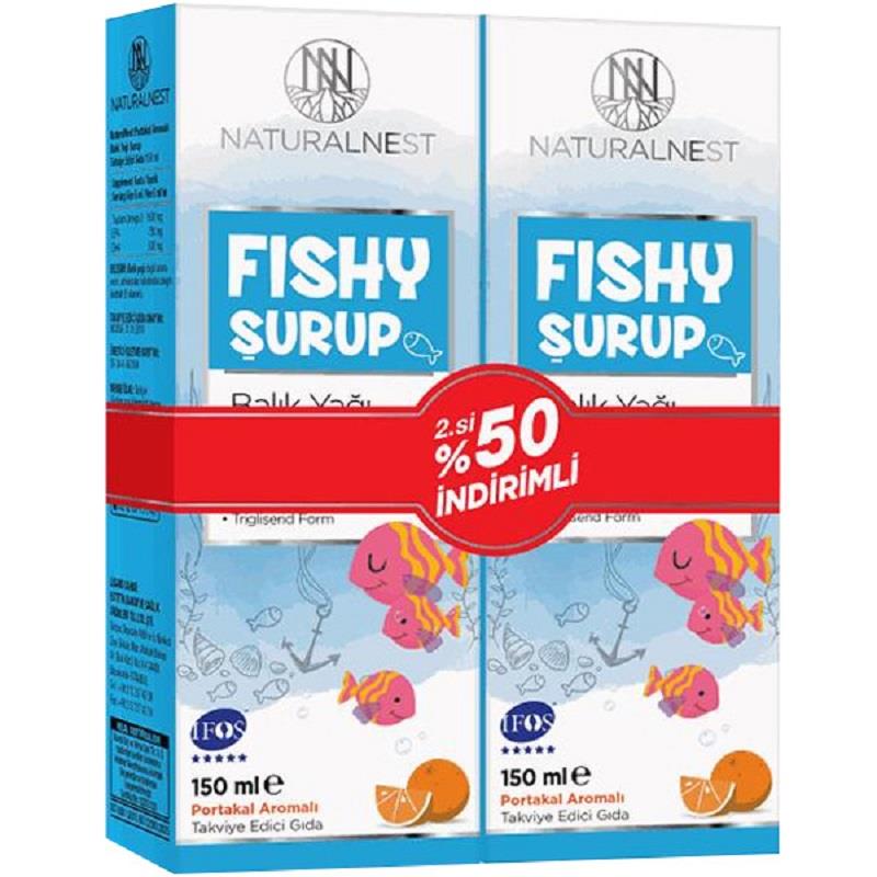 Naturalnest Naturalnest Fishy Balık Yağı Şurubu 150 ml - İkincisi %50 İndirimli