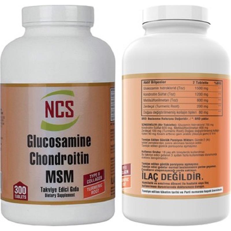 NCS NCS Glucosamine Chondroitin MSM Collagen Turmeric 300 Tablet
