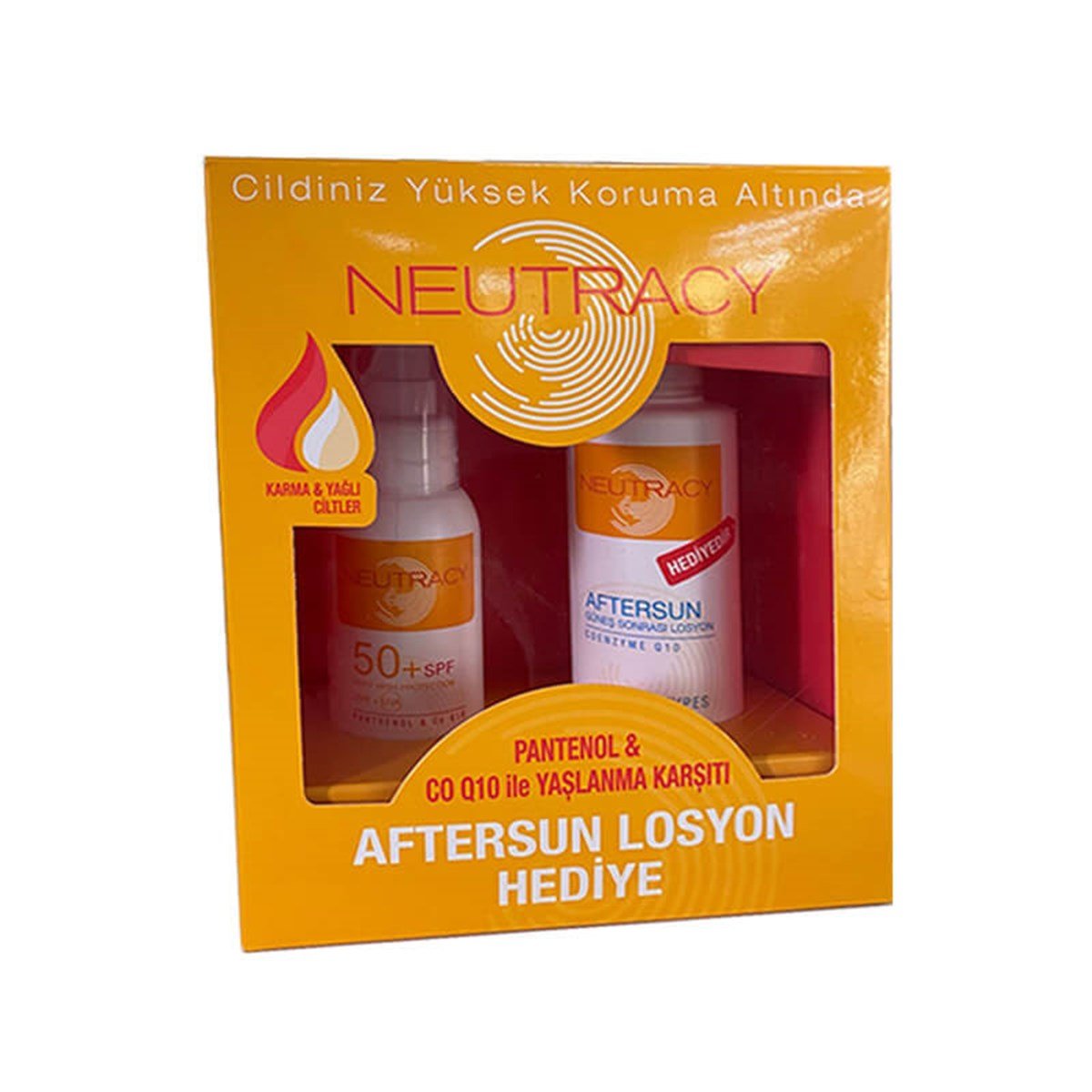 Neutracy Neutracy Karma & Yağlı Ciltler için Güneş Kremi SPF50+ 70 ml + After Sun Losyon 150 ml Hediyeli