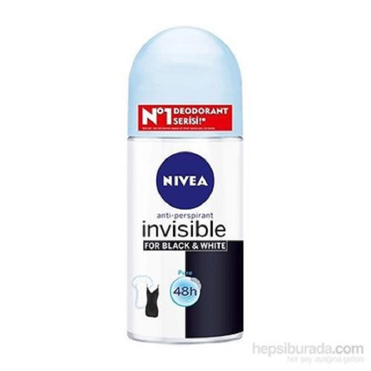 NİVEA Nivea Invisible For Black & White Roll- On Pure 50 ml
