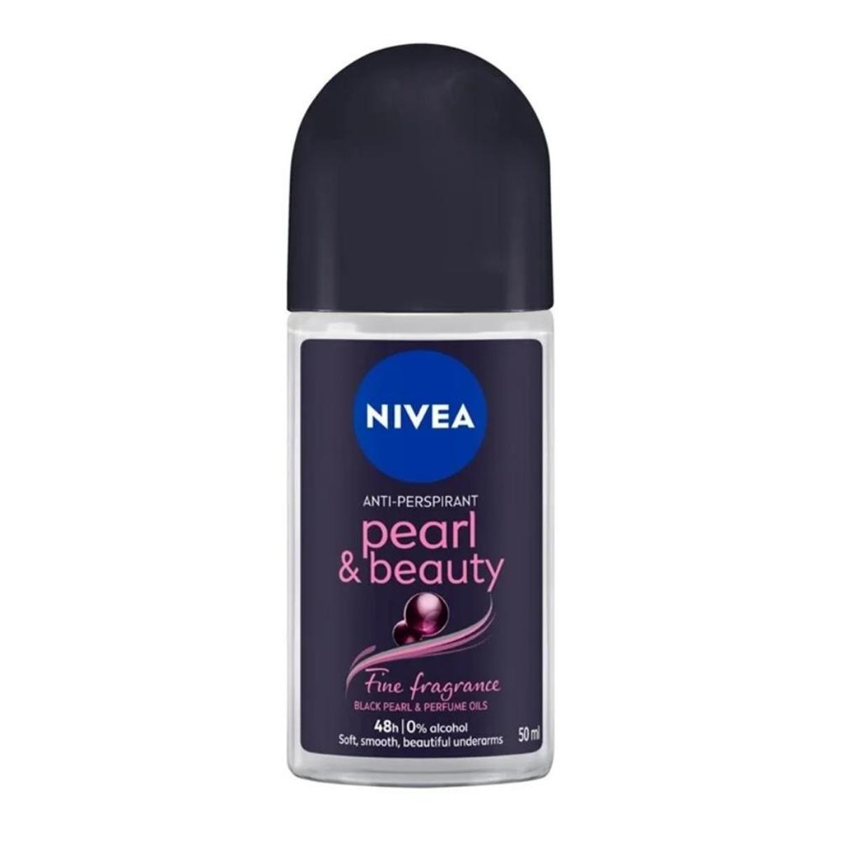 NİVEA Nivea Pearl & Beauty Black Kadın Roll-On Deodorant 50 ml