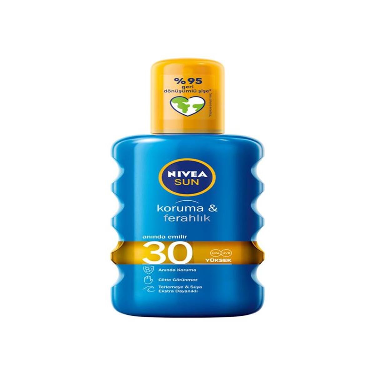 Nivea Nivea Sun Koruma & Ferahlık Serinleten Transparan Güneş Spreyi SPF30 200 ml