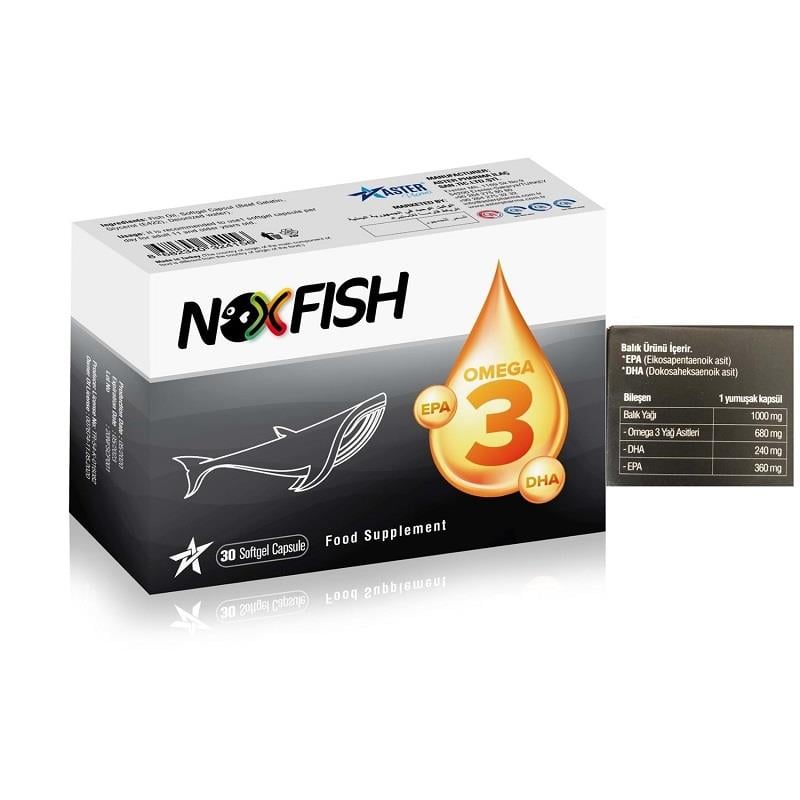 NOXFİSH Noxfish Balık Yağı Omega-3 EPA DHA 30 Yumuşak Kapsül