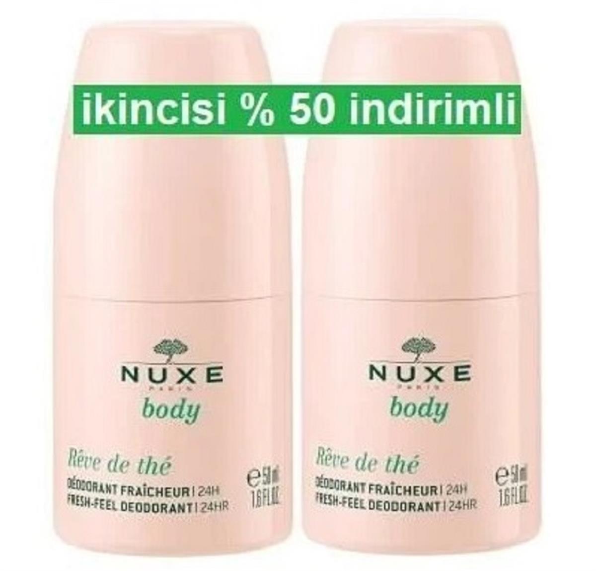 NUXE Nuxe Body Reve De The Roll-On Deodorant 50 ml - 2 Adet