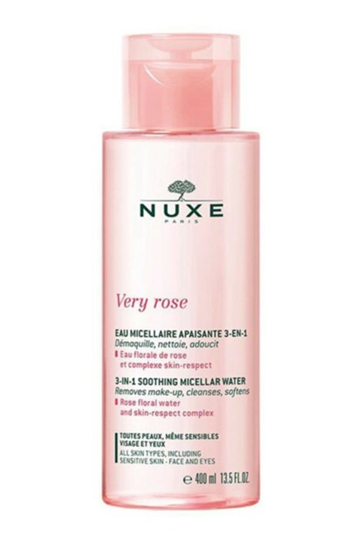 NuxeNuxe Very Rose 3 in 1 Soothing Micellar Water 400 Ml