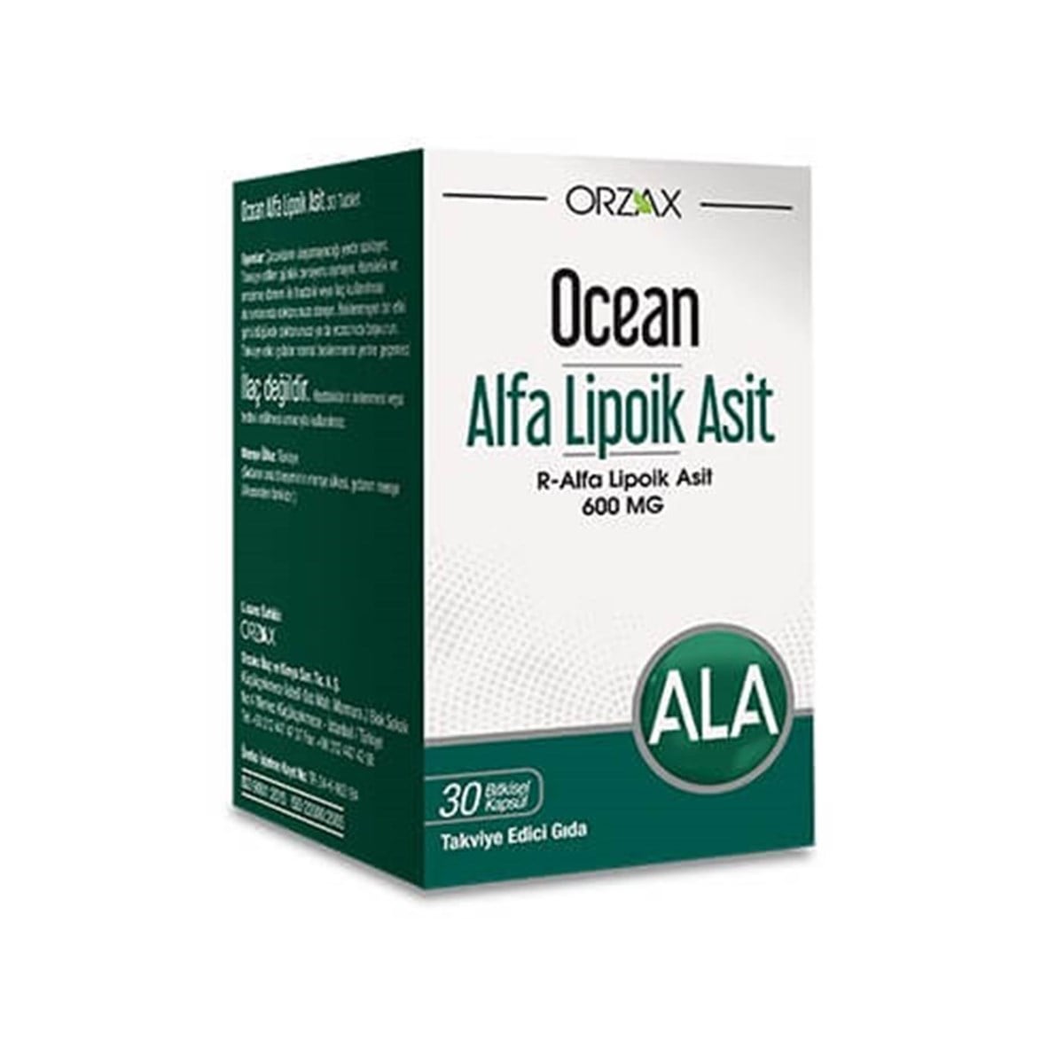 OCEAN ALFA LİPOİK ASİT 600 mg