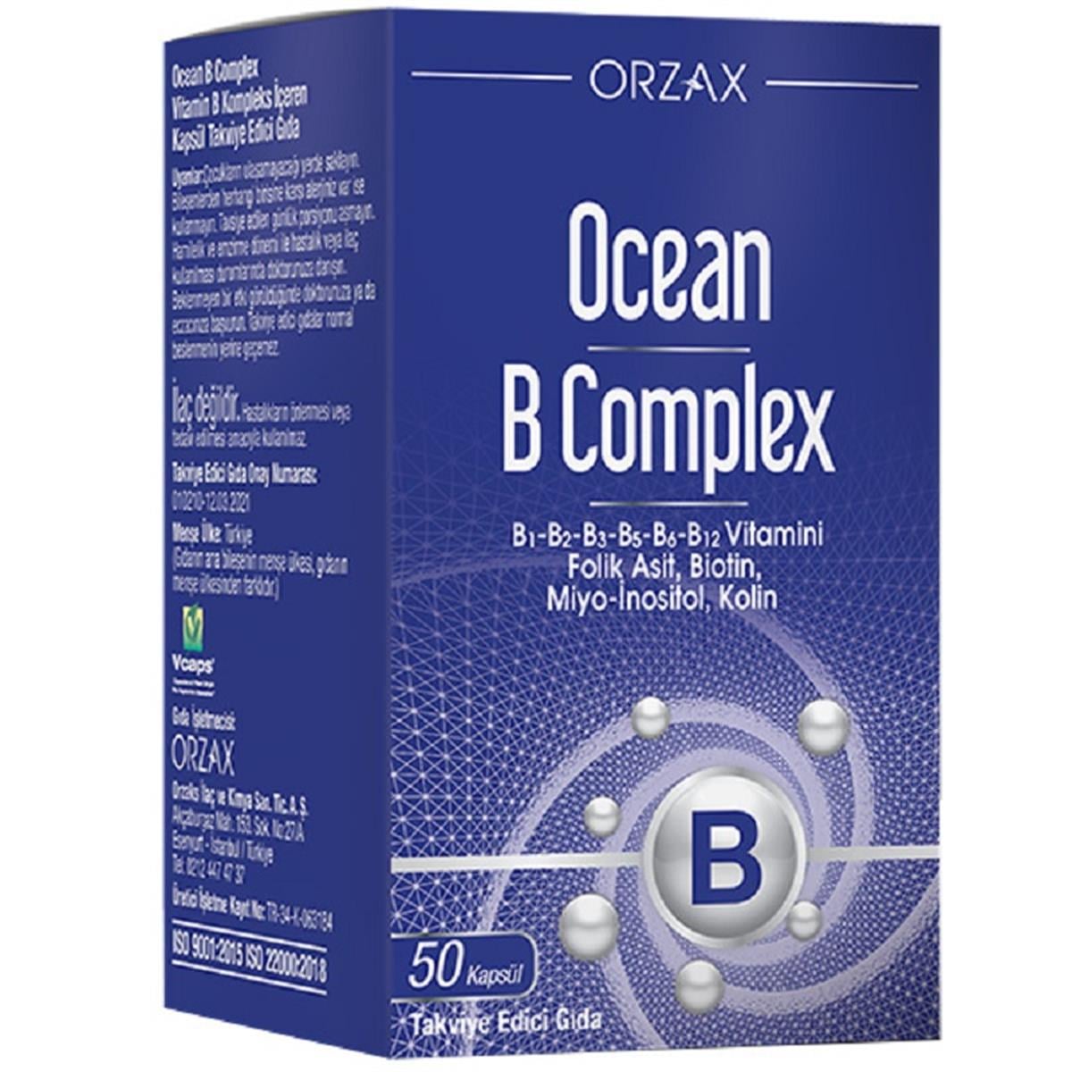 OCEAN Ocean B Complex 50 Kapsül