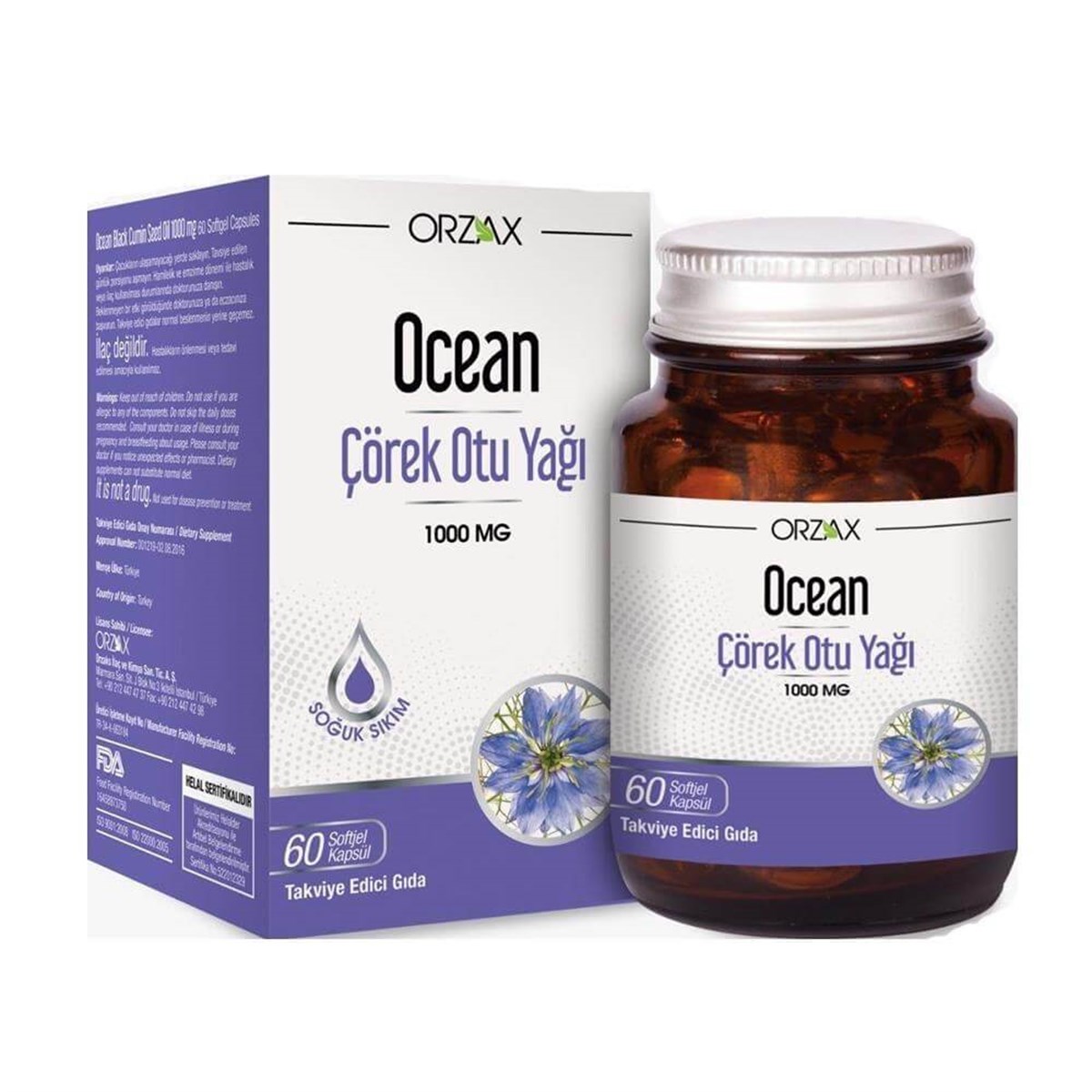 Ocean Ocean Çörek Otu Yağı 1000 mg 60 Kapsül