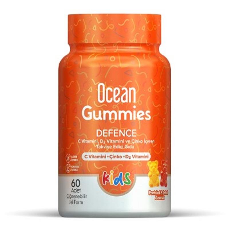 Ocean Ocean Gummies Defence 60 Adet Çiğnenebilir Form