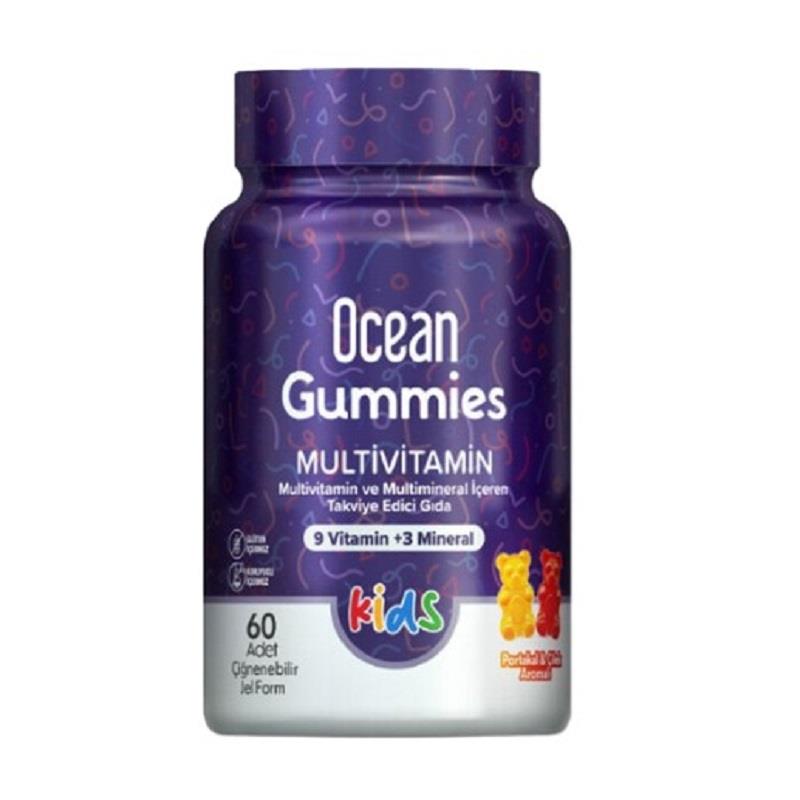 Ocean Ocean Gummies Multivitamin 60 Çiğnenebilir Jel Form