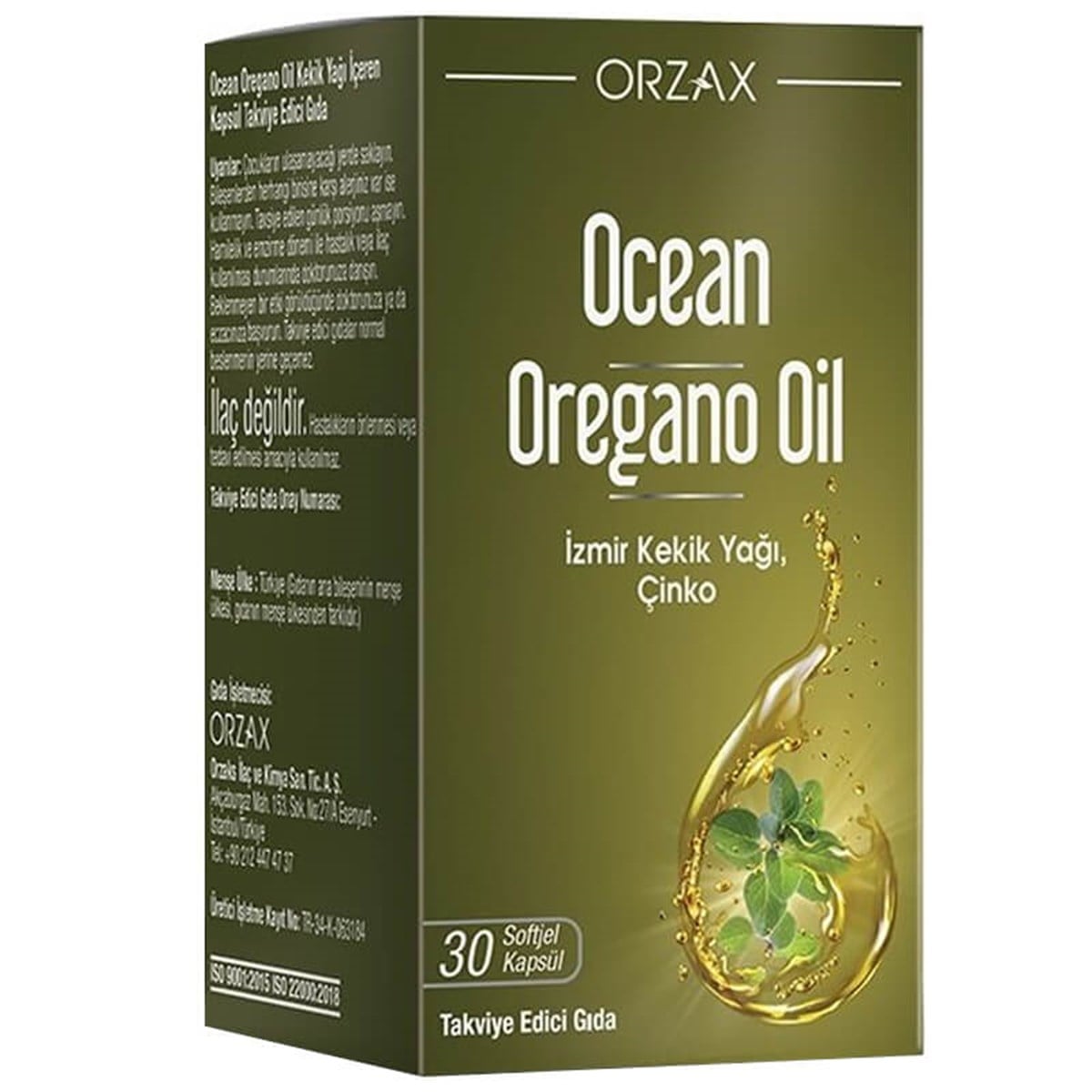 Ocean Ocean Oregano Oil 30 Kapsül