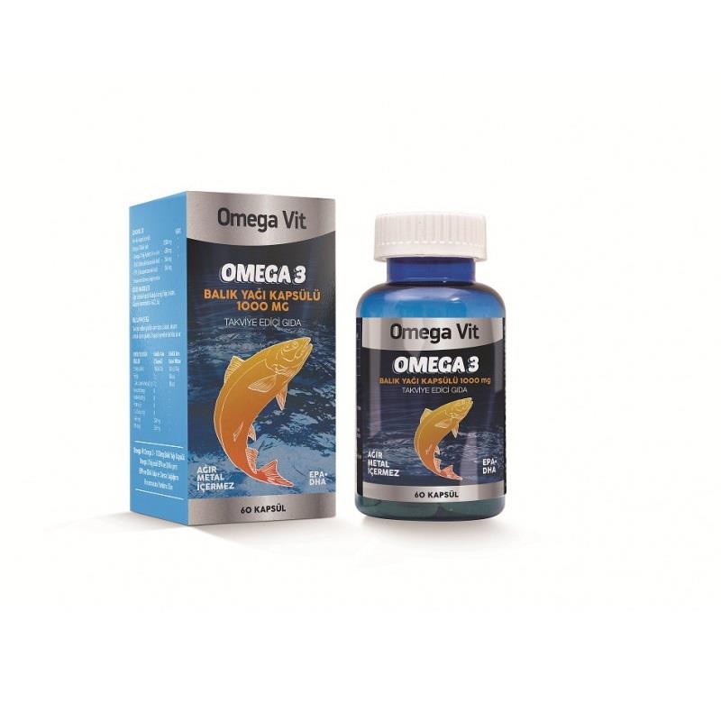 Omega Vit Omega Vit 1000 mg 60 Kapsül