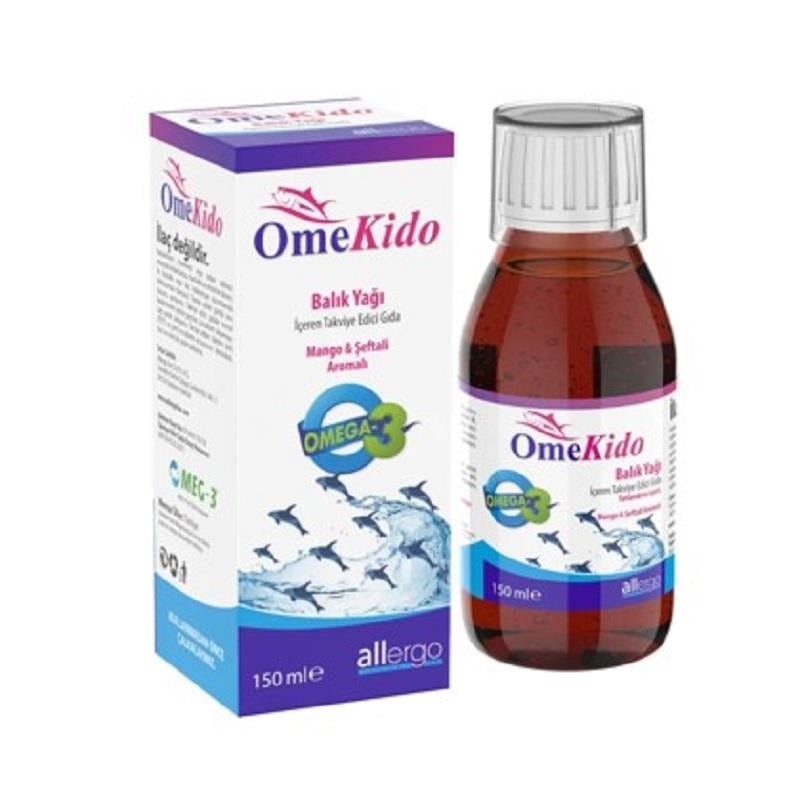 OmeKido Omekido Balık Yağı Şeftali & Mango Aromalı 150 ml