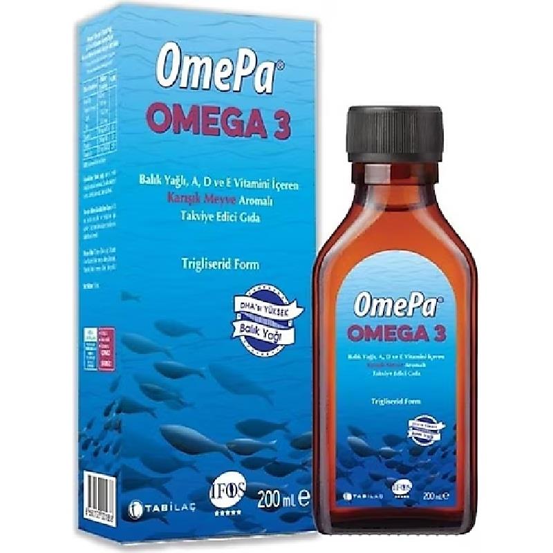 Omepa Omepa Omega 3 Balık Yağı Karışık Meyve Aromalı 200 ml
