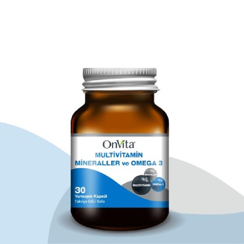 Onvita Onvita Multivitamin & Mineraller & Omega 3 30 Kapsül