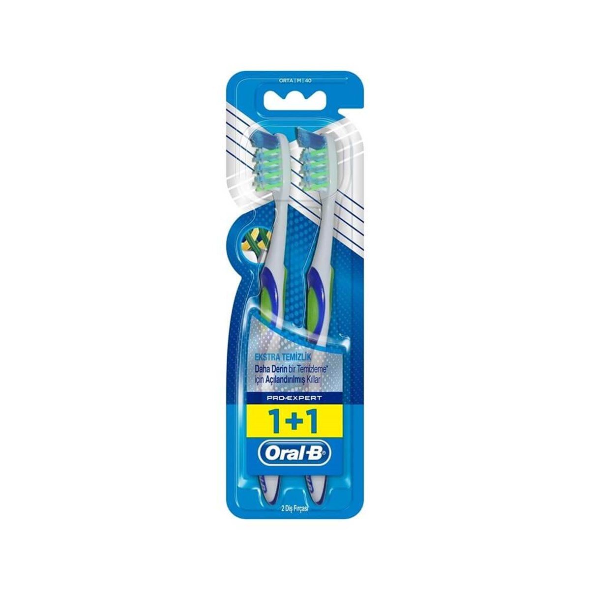 oral-b Oral-B Diş Fırçası Pro-Expert Cross Action Ekstra Temizlik İkili Paket (Orta)