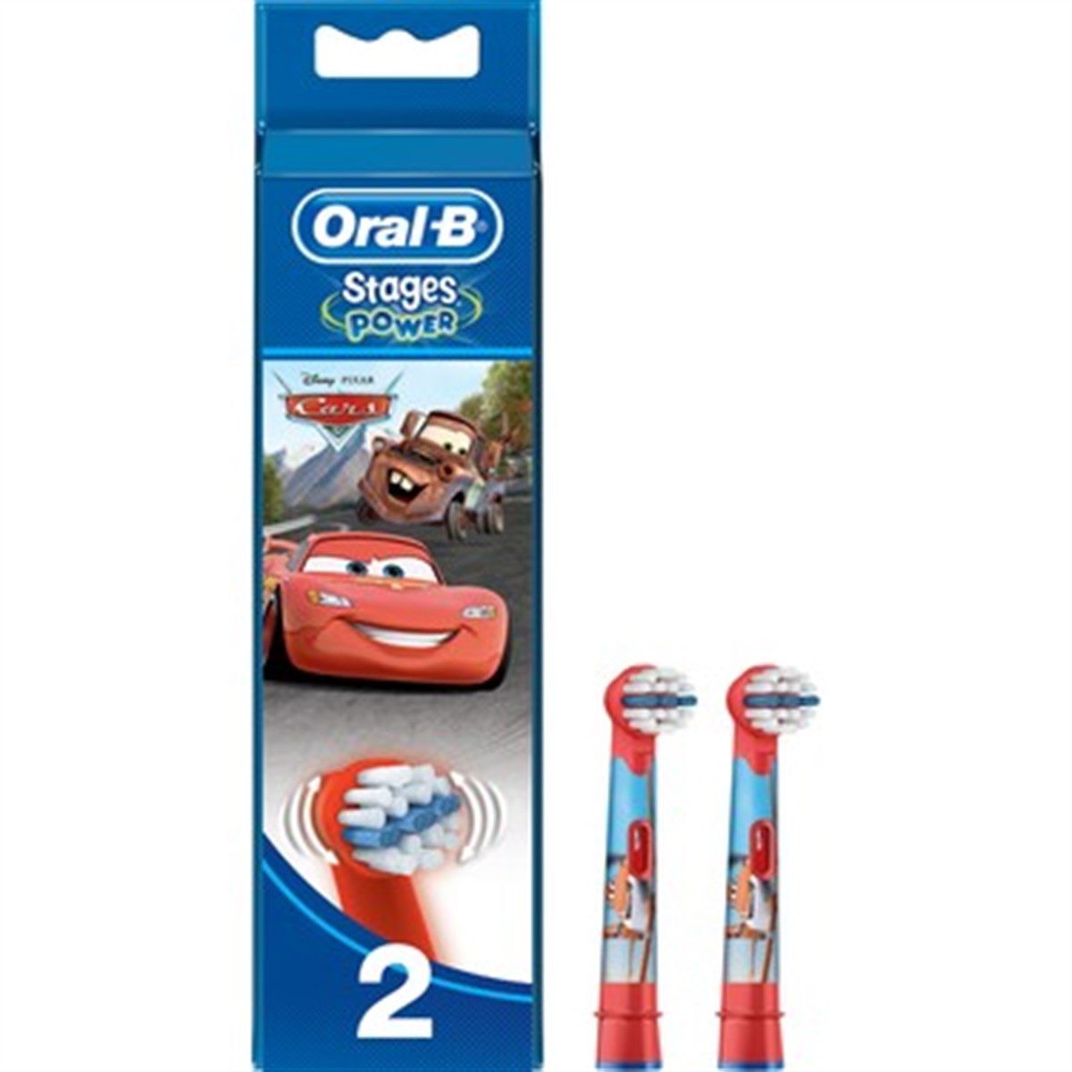 Oral-B Stages Cars Serisi Çocuk Diş Fırçası Yedek Başlığı 2'li
