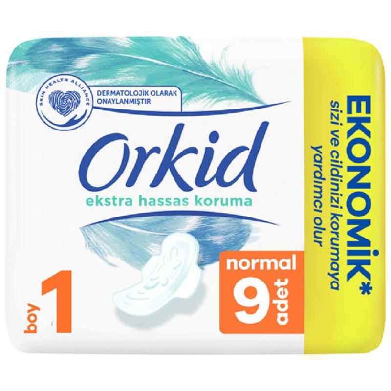 Orkid Orkid Extra Ekonomik Paket Hijyenik Ped Hassas Koruma Normal 1 Numara 9'lu