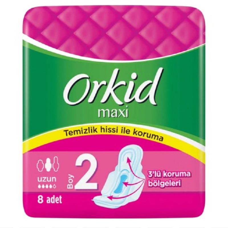 Orkid Orkid Maxi Hijyenik Ped Uzun 8'li