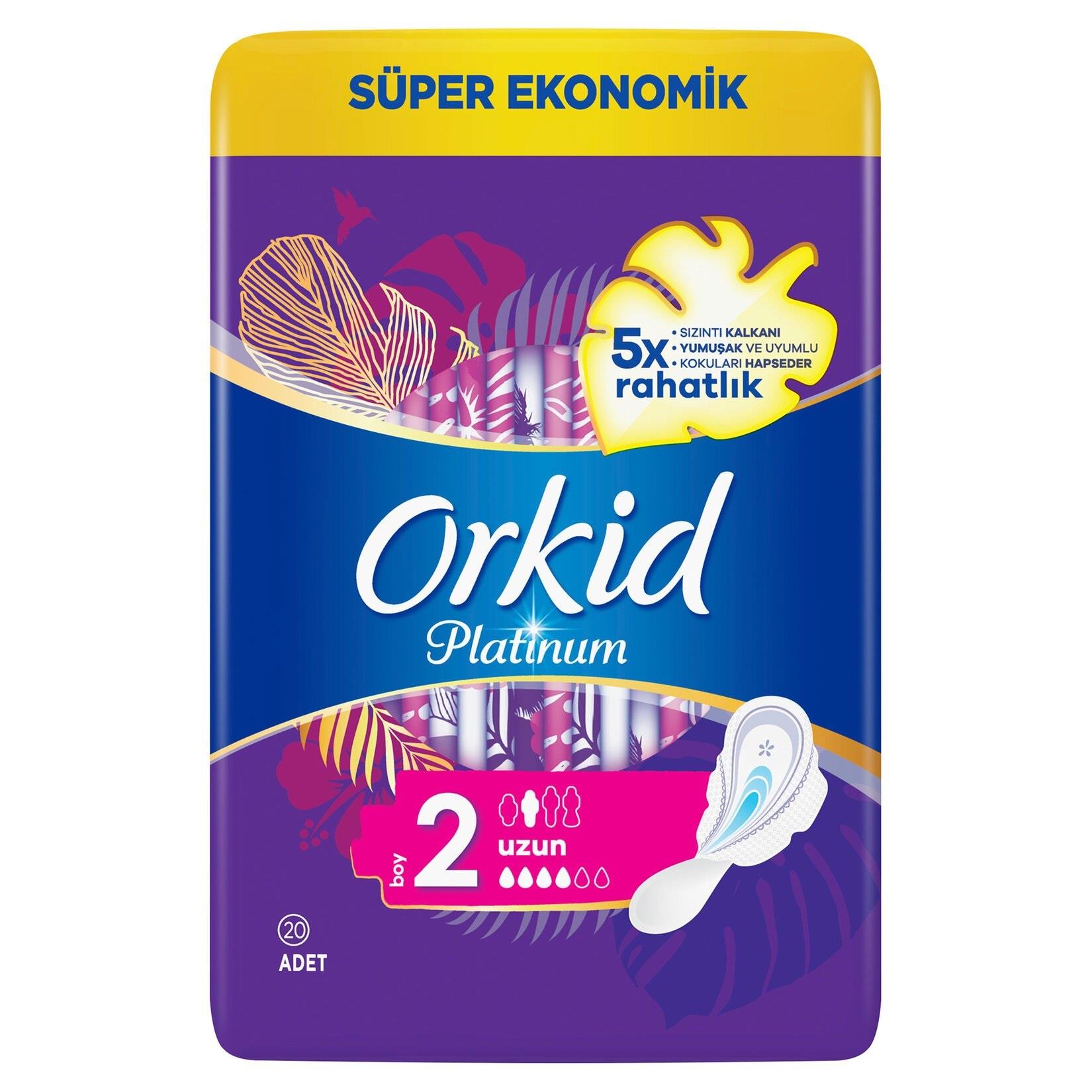 Orkid Orkid Platinum Hijyenik Ped Uzun 20'li