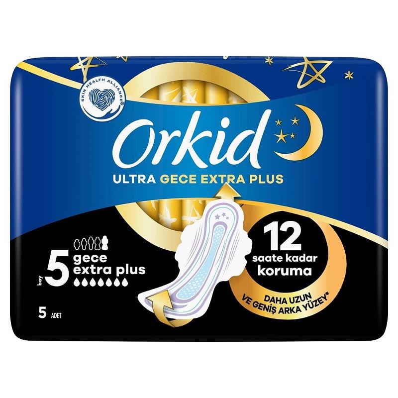 Orkid Orkid Ultra Hijyenik Ped Gece Extra Plus No: 5 5'li