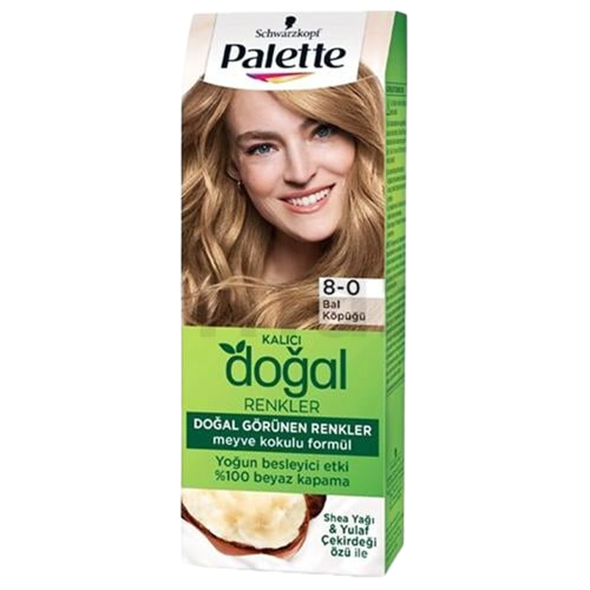 Palette Palette Kalıcı Doğal Renkler Saç Boyası Bal Köpüğü 8,0