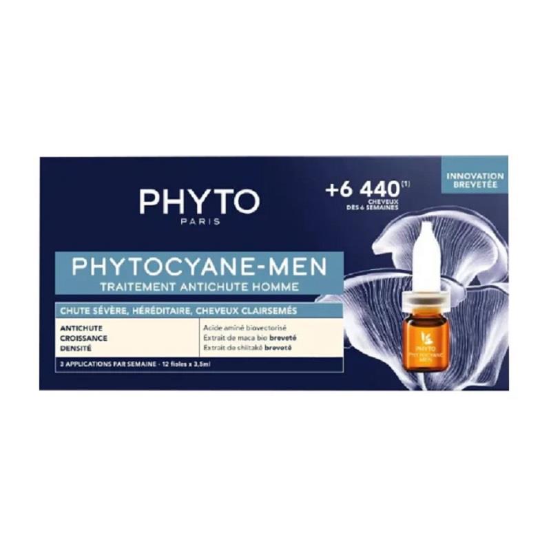 phyto Phyto Cyane Erkek Tipi Kronik Saç Dökülmesi Karşıtı Bakım Serumu 12'li 5 ml