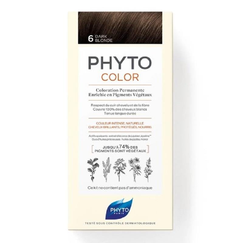 phyto Phyto Phytocolor Bitkisel Saç Boyası Koyu Kumral 6 