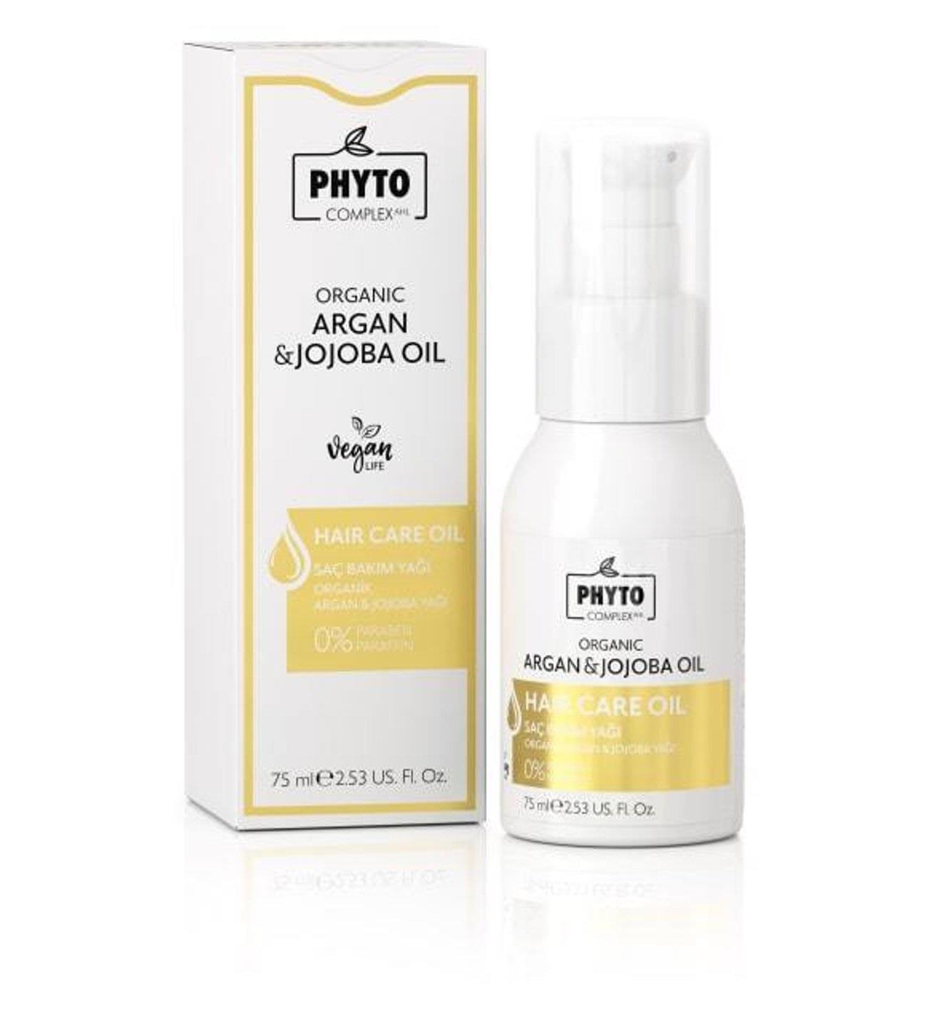 Phytocomplex Phytocomplex Ahl Organik Argan & Jojoba Yağlı Saç Bakım Yağı 75 ml