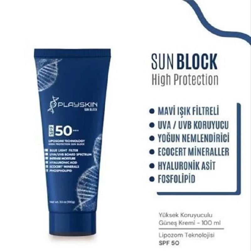 Playskin Playskin Sun Block SPF50+++ 100 gr