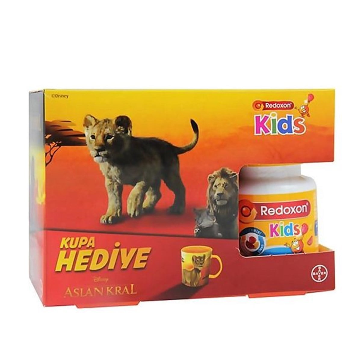 Redoxon Kids 60 Tablet + Aslan Kral Kupa Hediyeli