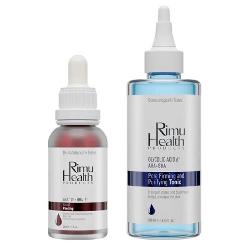 Rimu Health Products Rimu Health Products Gözenek Sıkılaştırmaya Yardımcı ve Siyah Nokta Önleyici Bakım Seti - Serum 30 ml + Tonik 200 ml