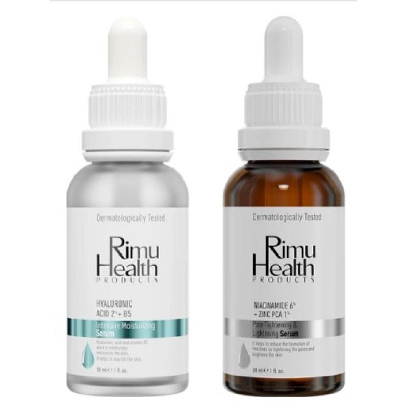Rimu Health Products Rimu Health Products Kuru ve Sivilcelenmeye Meyilli Ciltlere Özel Nemlendiricili Cilt Bakım Seti - Serum 30 ml + 30 ml