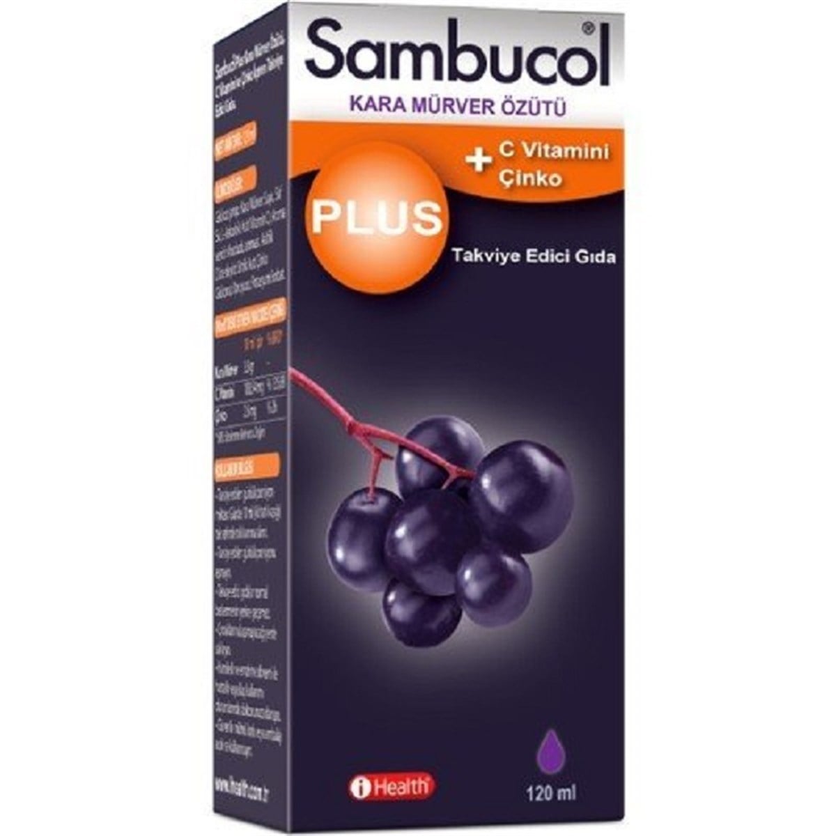 SAMBUCOL Sambucol Plus Kara Mürver Özütü + C Vitamini & Çinko 120 ml