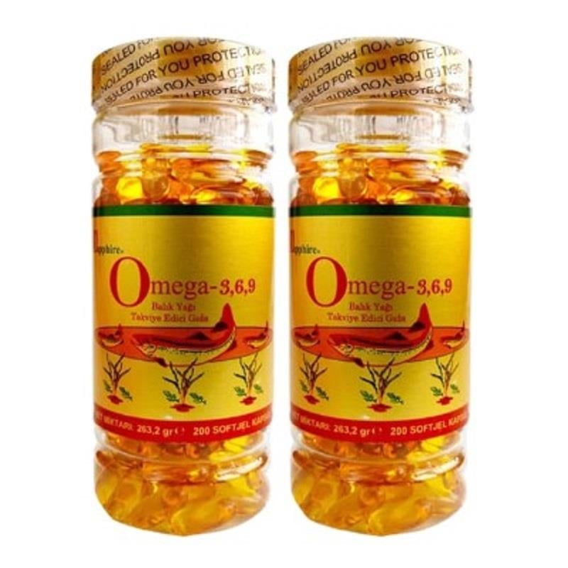 Sapphire Sapphire Omega-3-6-9 200 Yumuşak Kapsül - 2 Adet