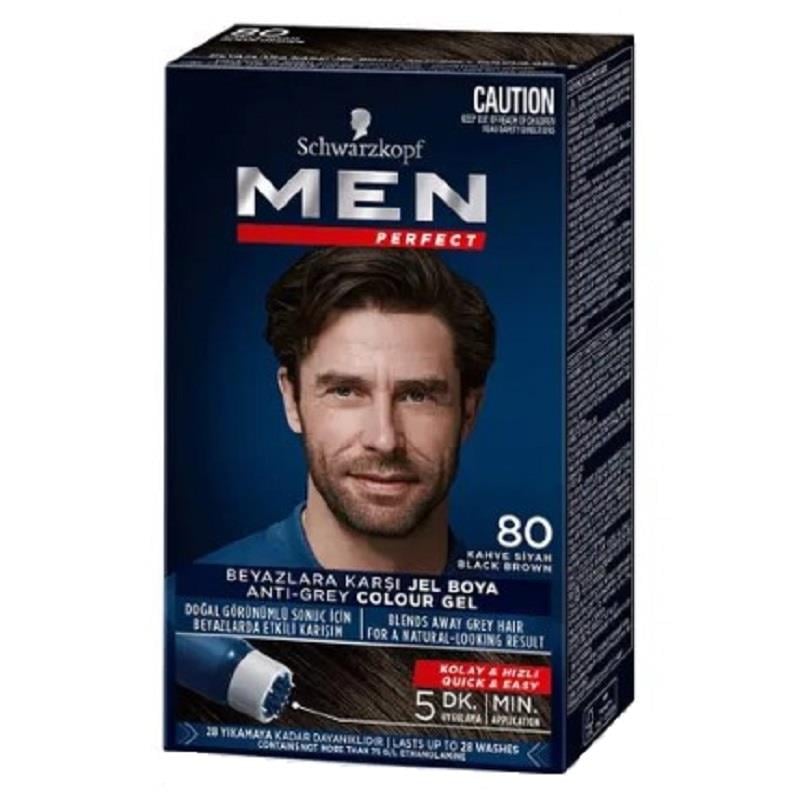 Schwarzkopf Schwarzkopf Men Perfect Saç Boyası 80 - Kahve Siyah